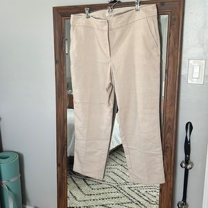 Khaki Curvy Pencil Pant